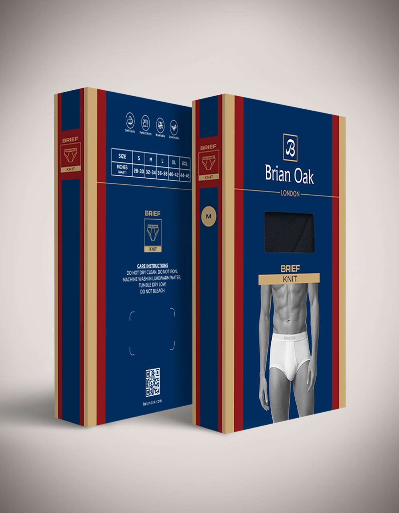 Black Plain Jersey Brief