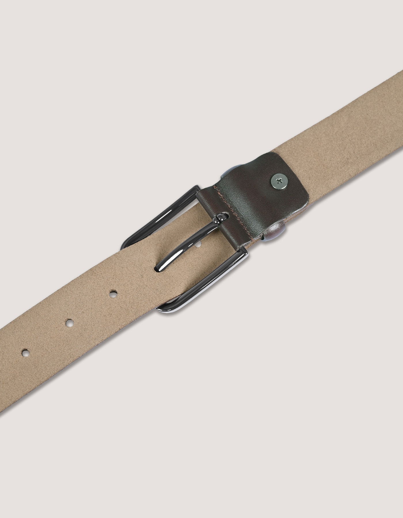 Brown Belt With Black Buckle