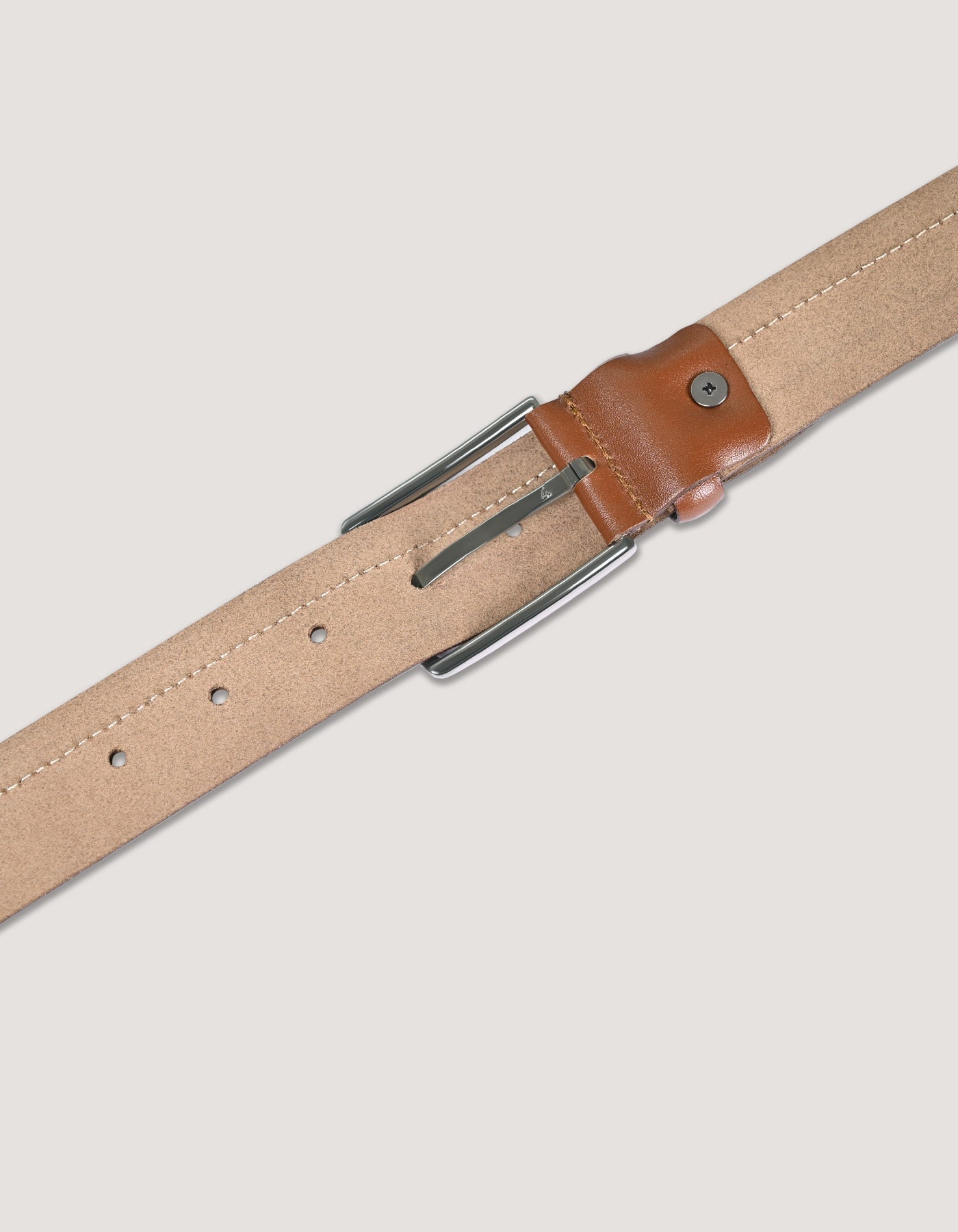Men’s Genuine Brown Leather Belt