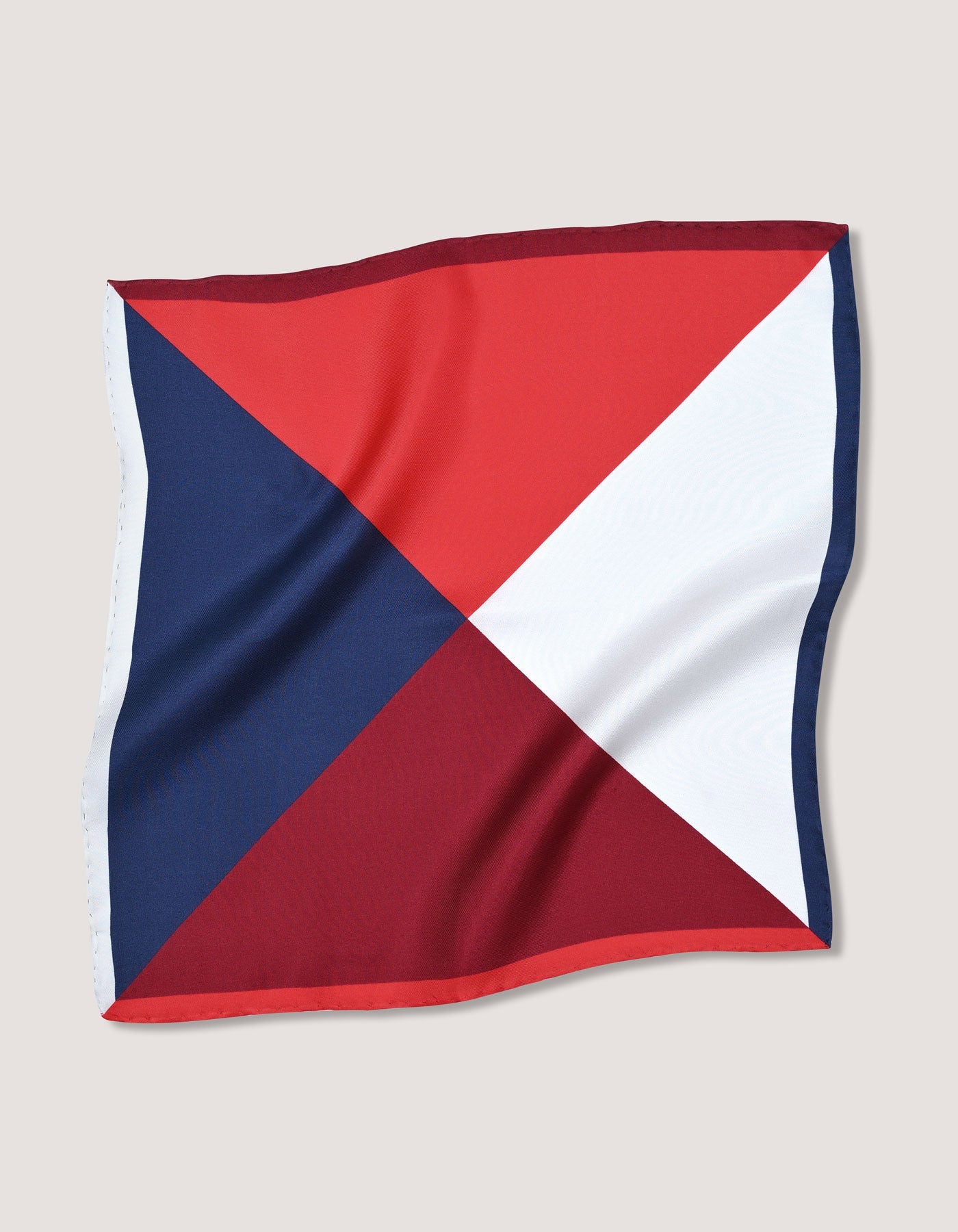 Multicolour Plain Designer Silk Pocket Square-