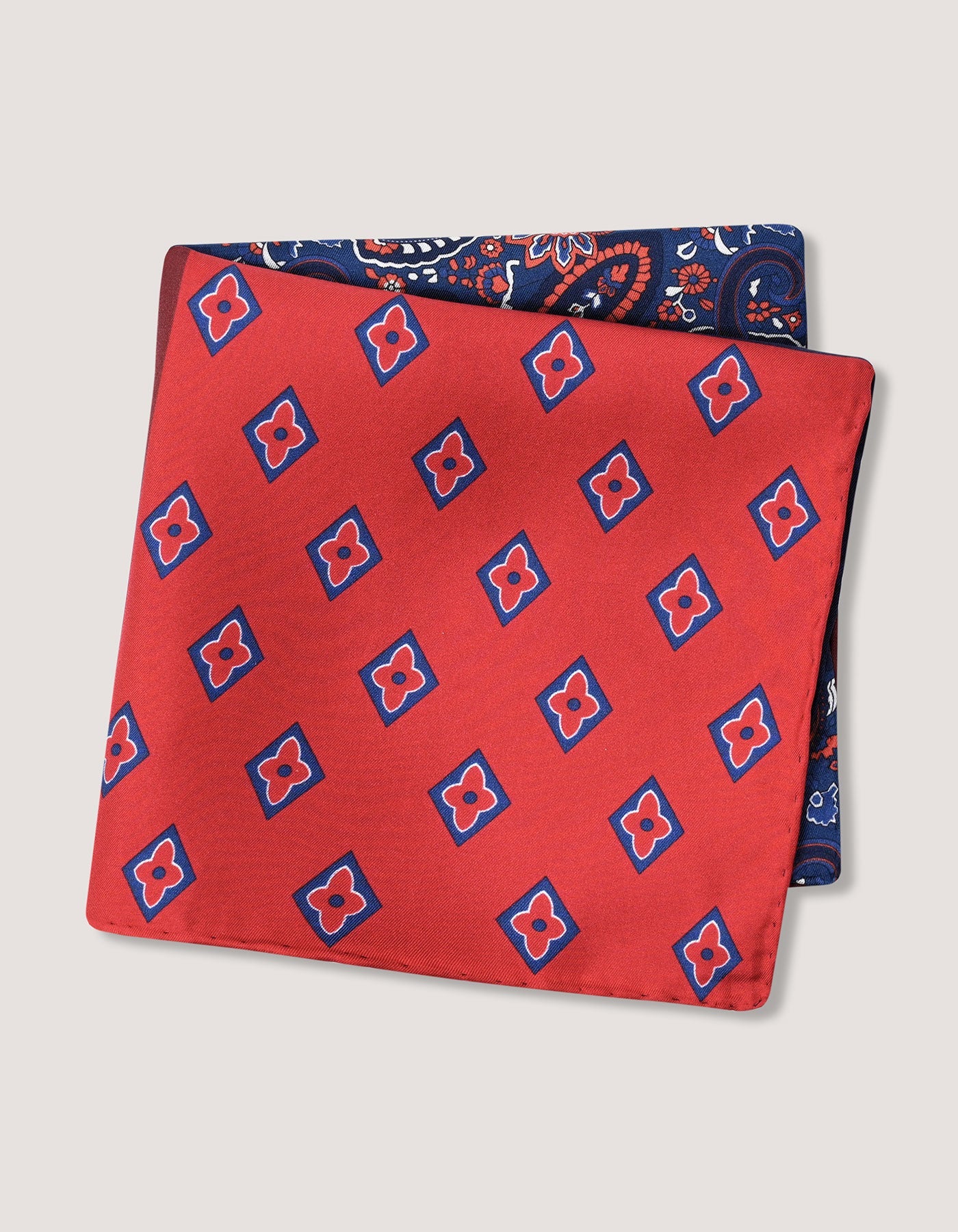 Multicolour Plain and Patterned Silk Pocket Square