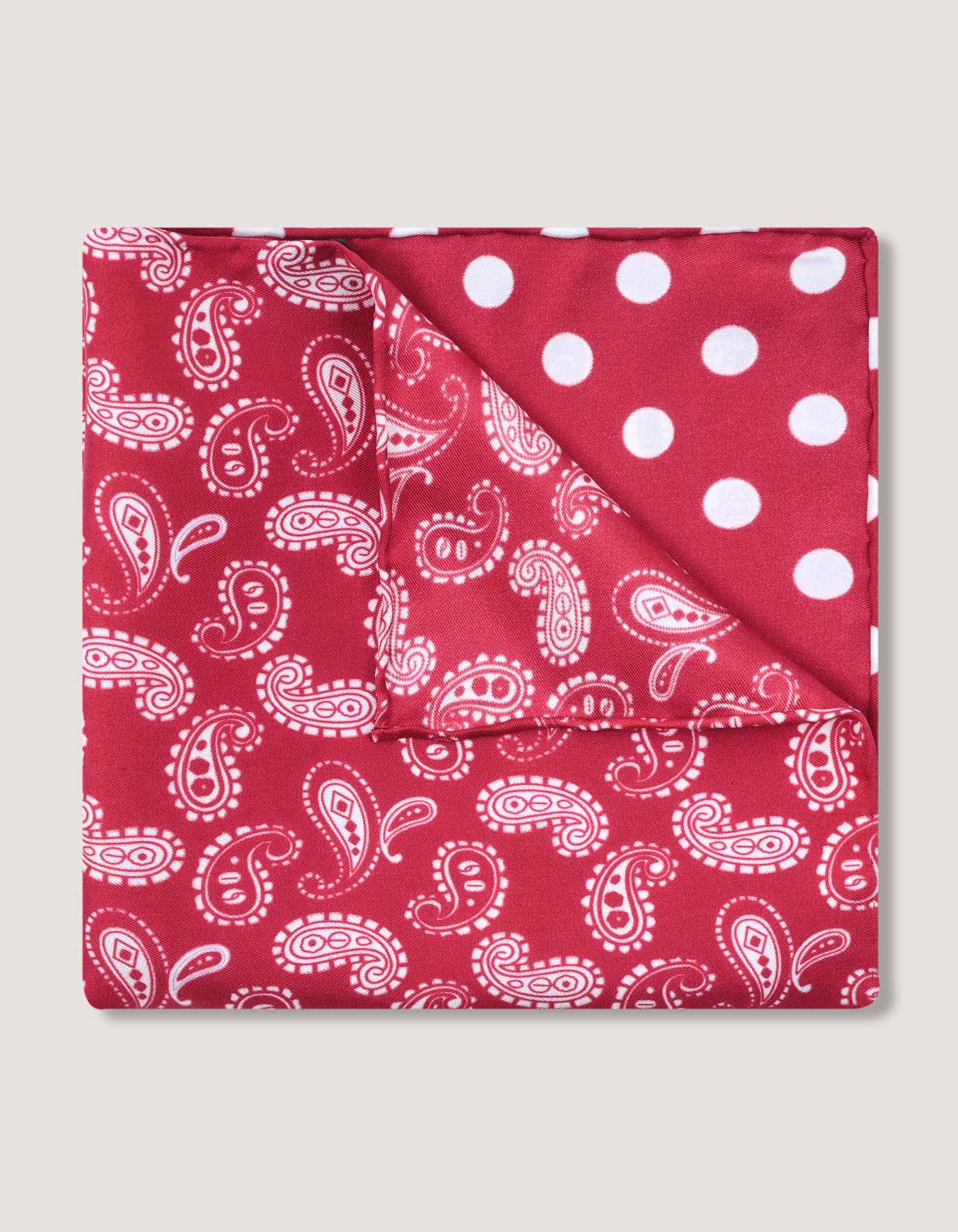 Maroon Pure Silk Pocket Square