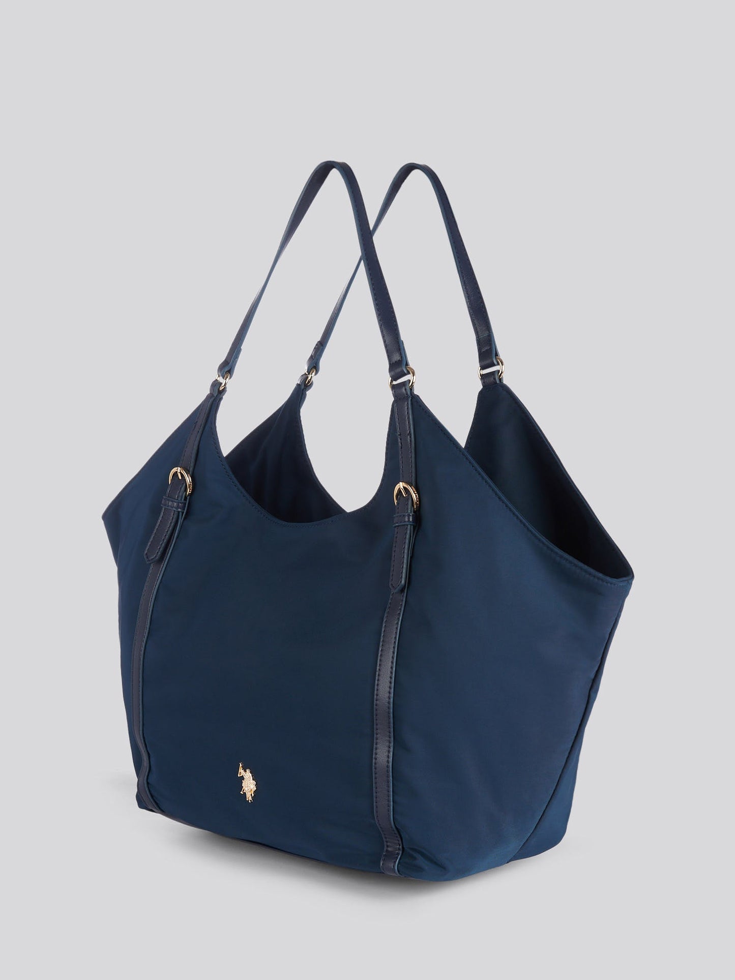 U.S. Polo Assn. Womens Houston Large Double Handle Bag Navy