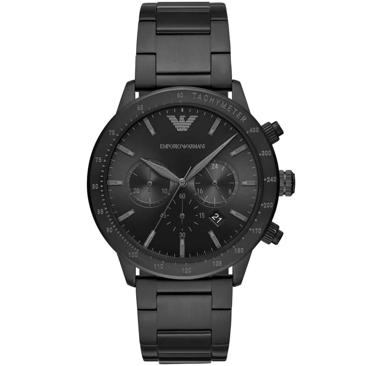 Emporio Armani AR11242 Mario Men's All Black Watch