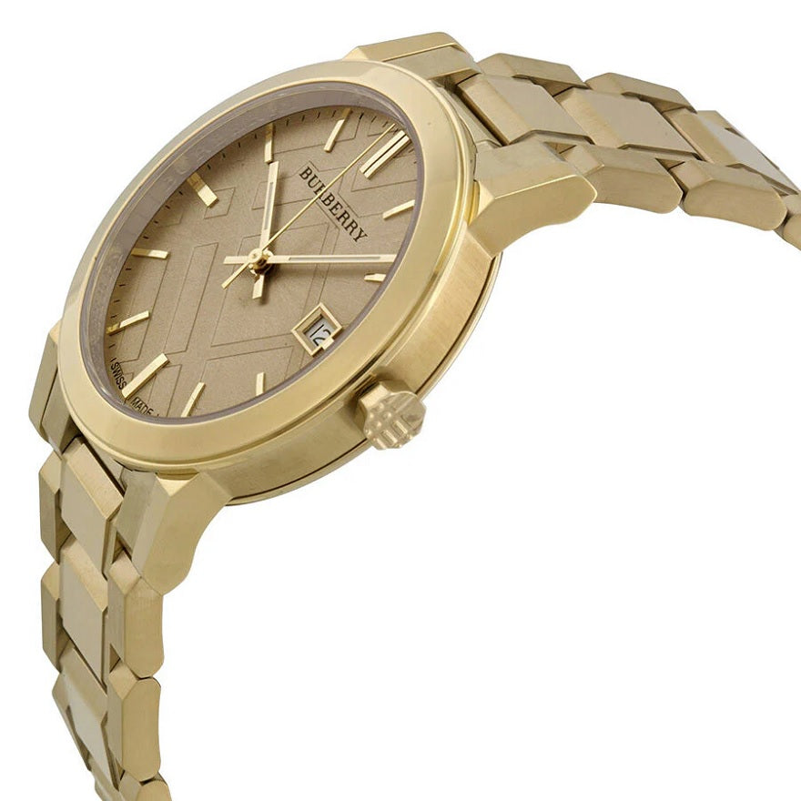 Burberry BU9033 The City Unisex Gold Watch