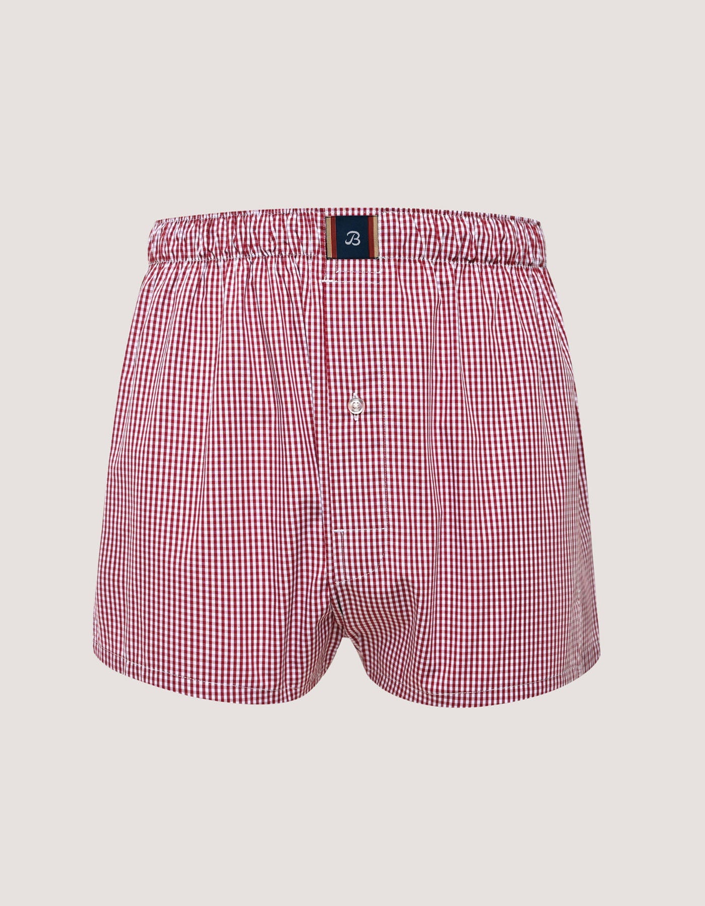 Red Checkered Woven Boxer