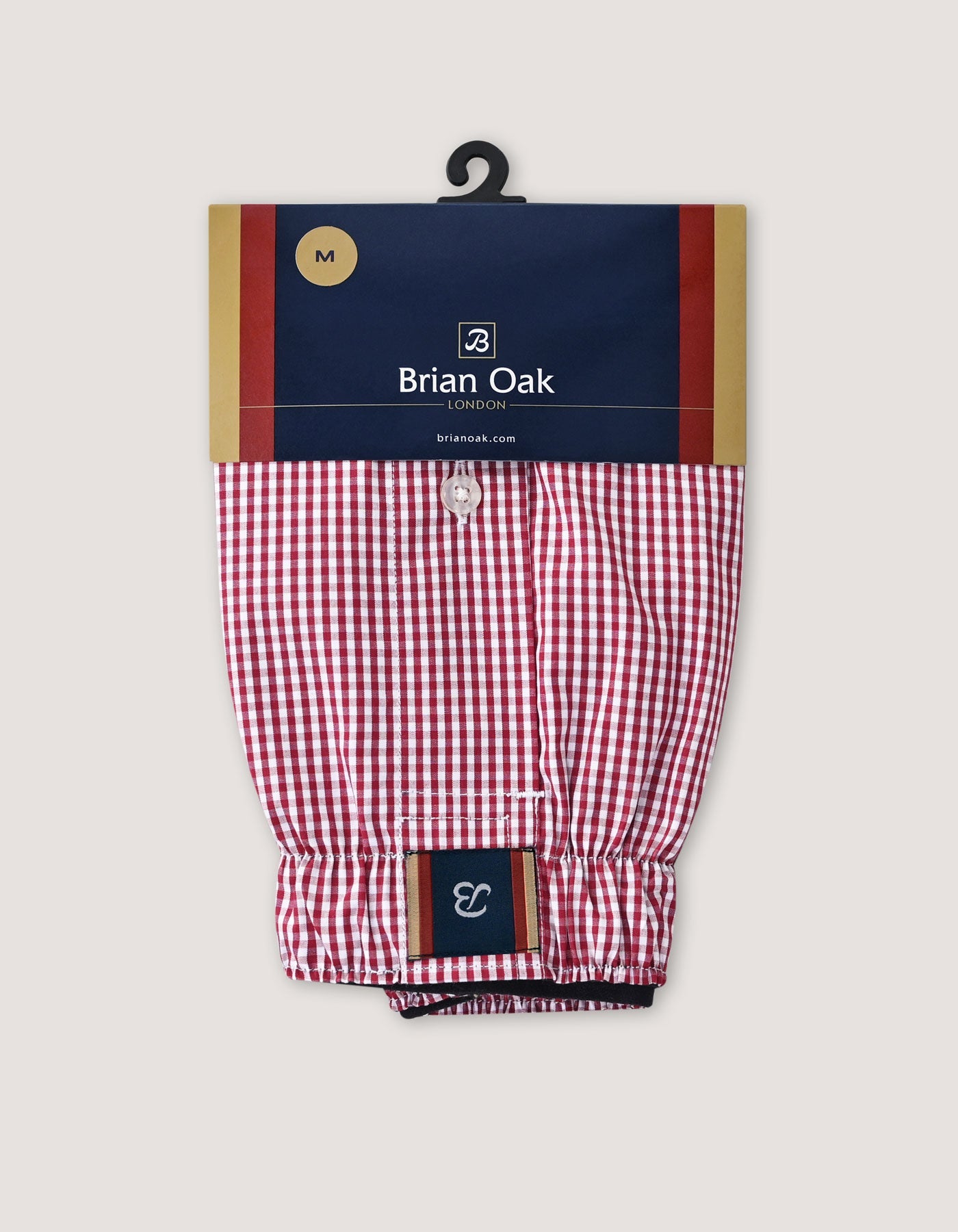 Red Checkered Woven Boxer
