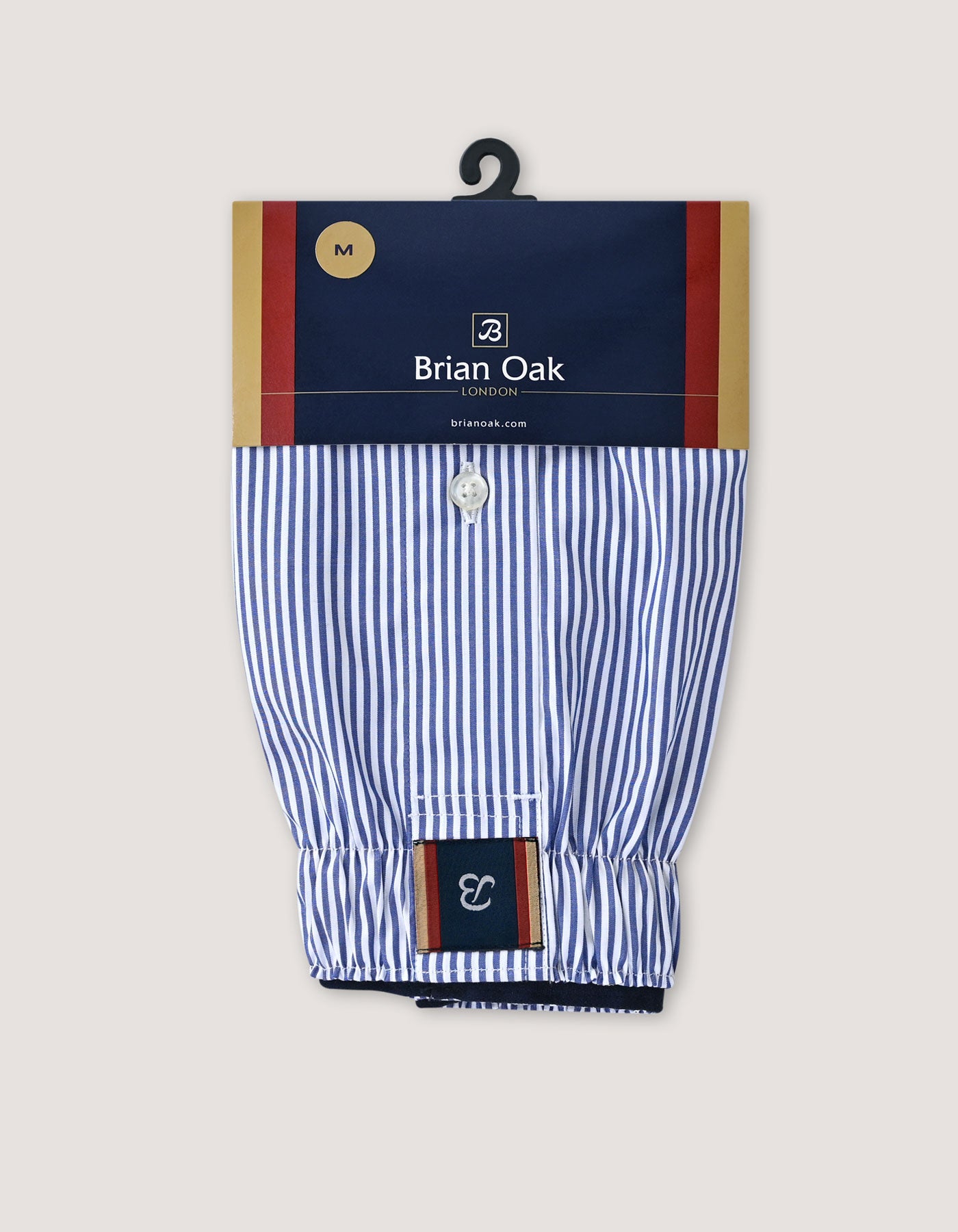 Blue Striped Woven Boxers