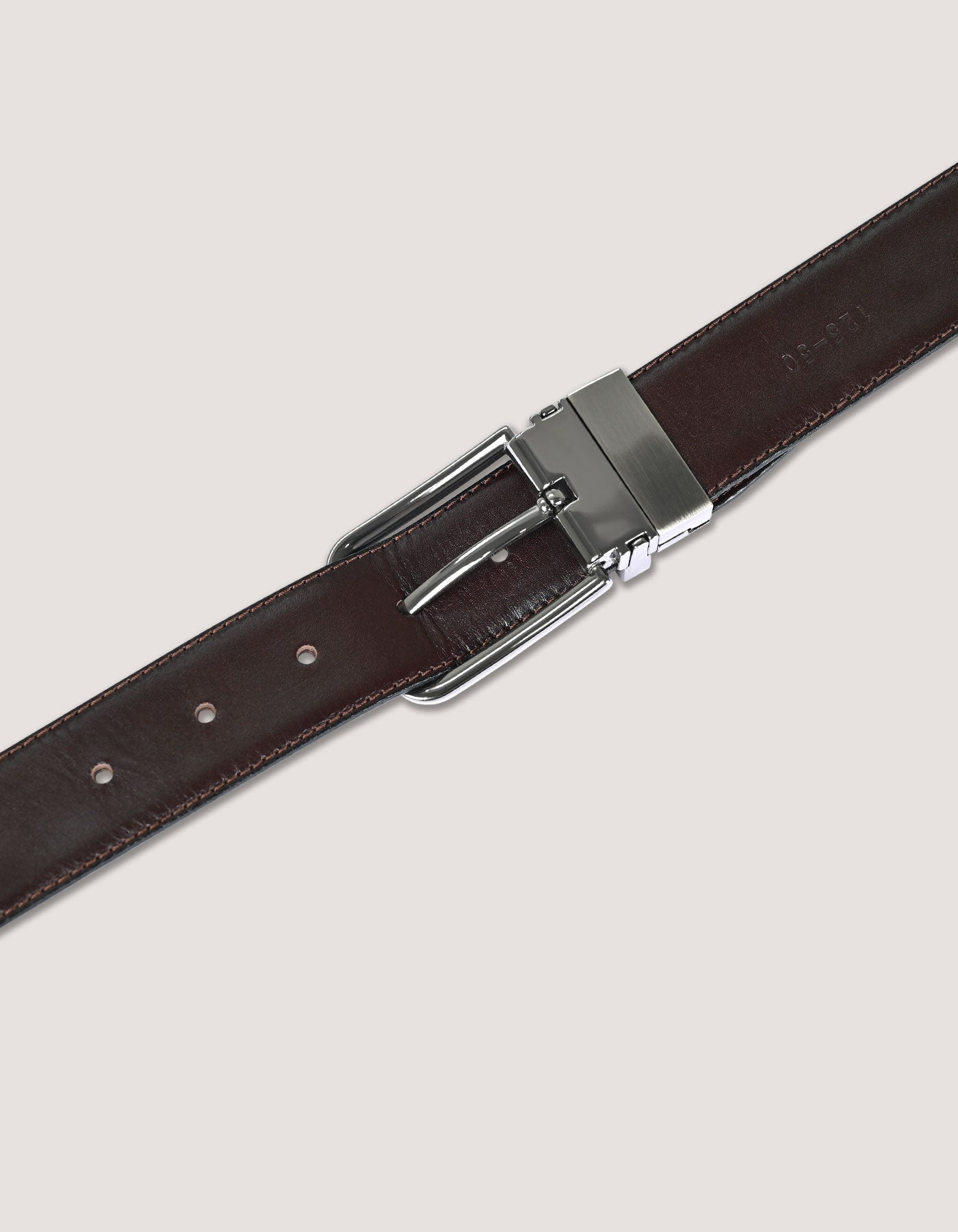 Mens Brown Crocodile Belt