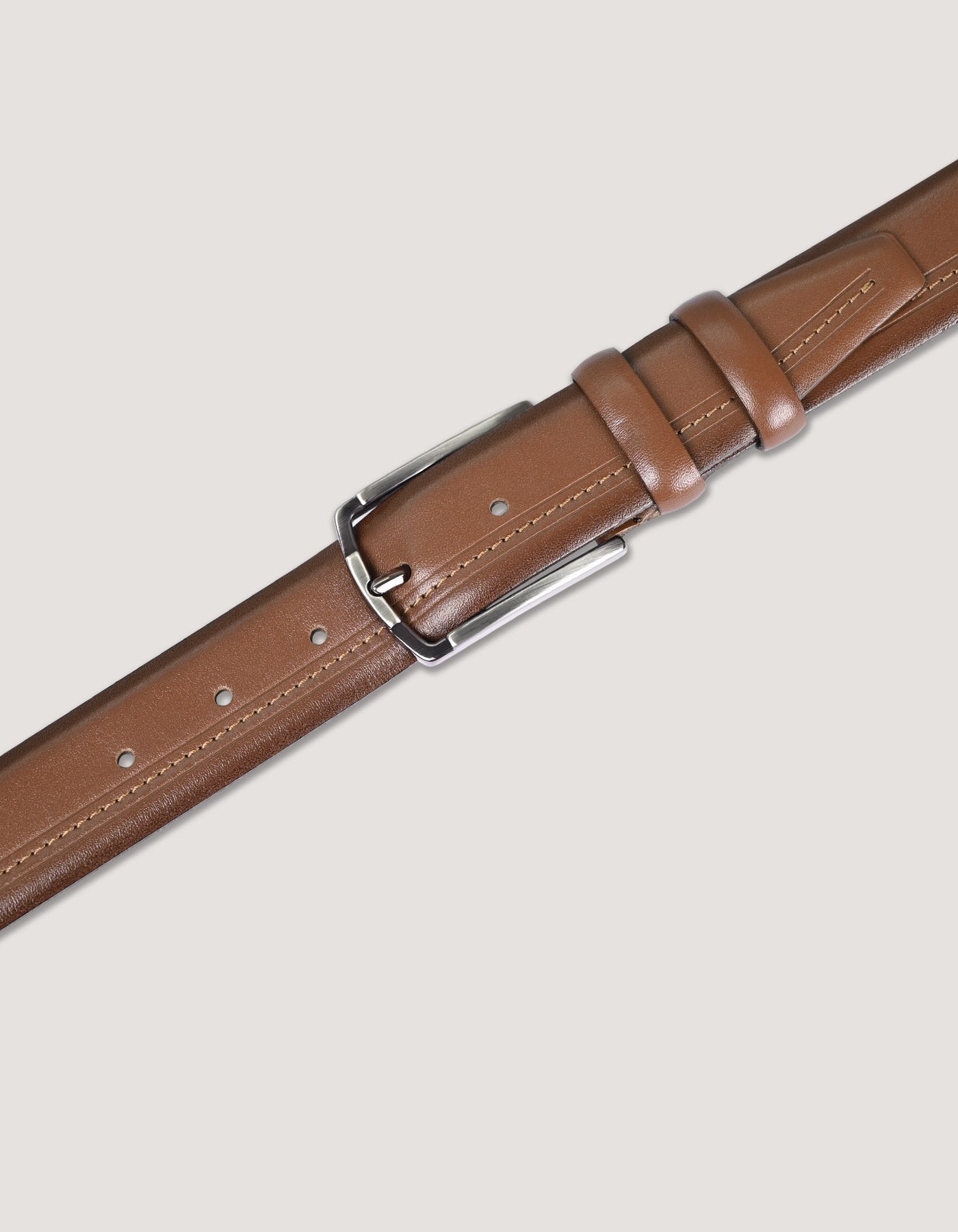 Men’s Genuine Brown Leather Belt