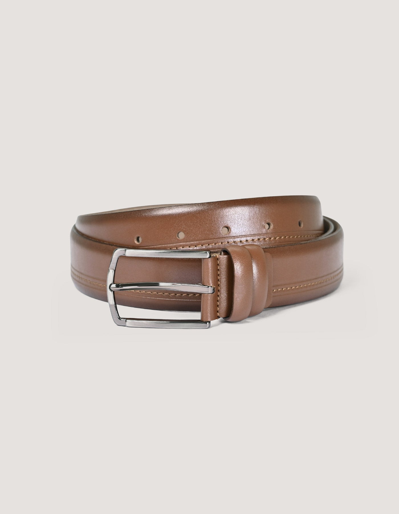 Men’s Genuine Brown Leather Belt