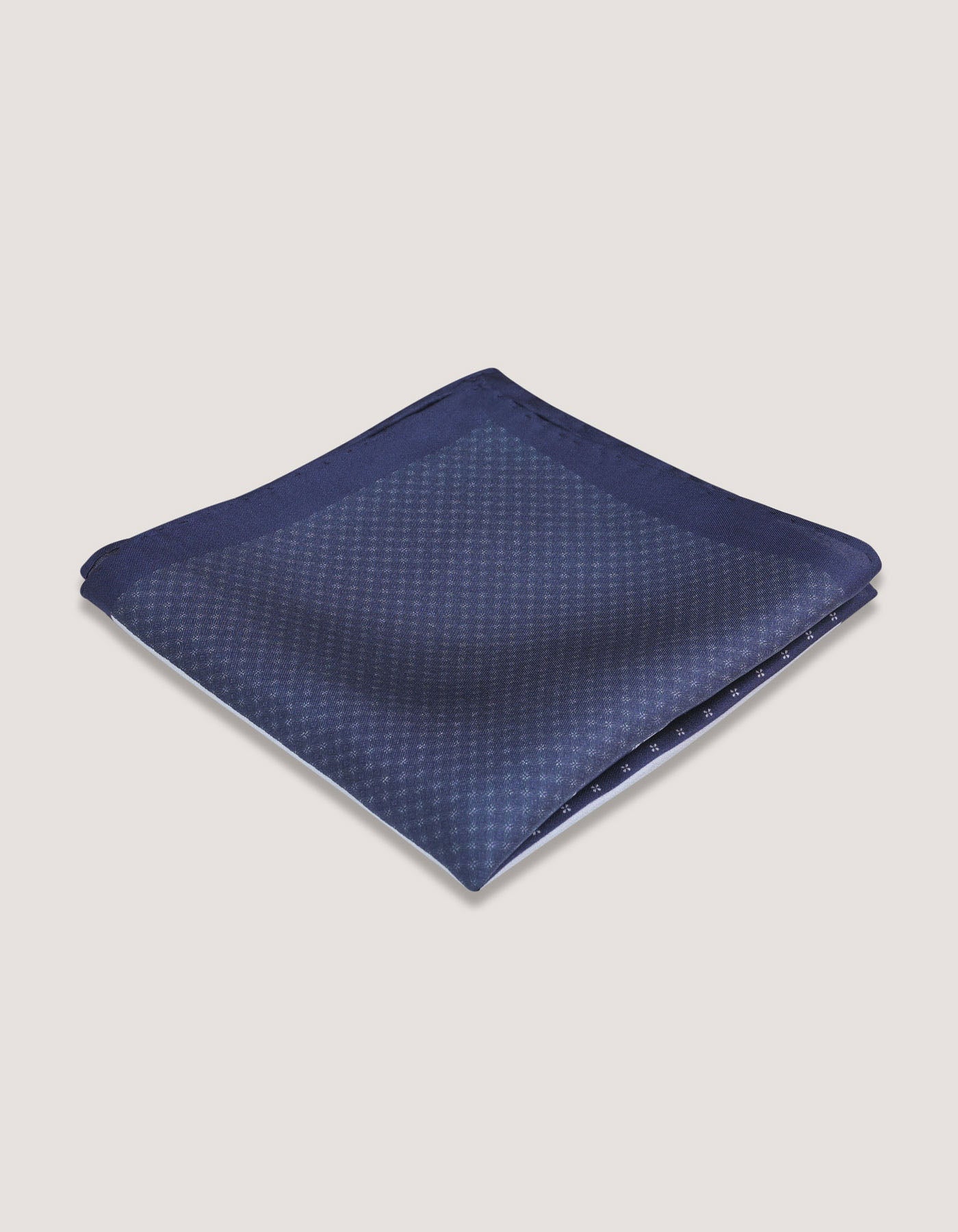 Pure Silk Navy Pocket Square