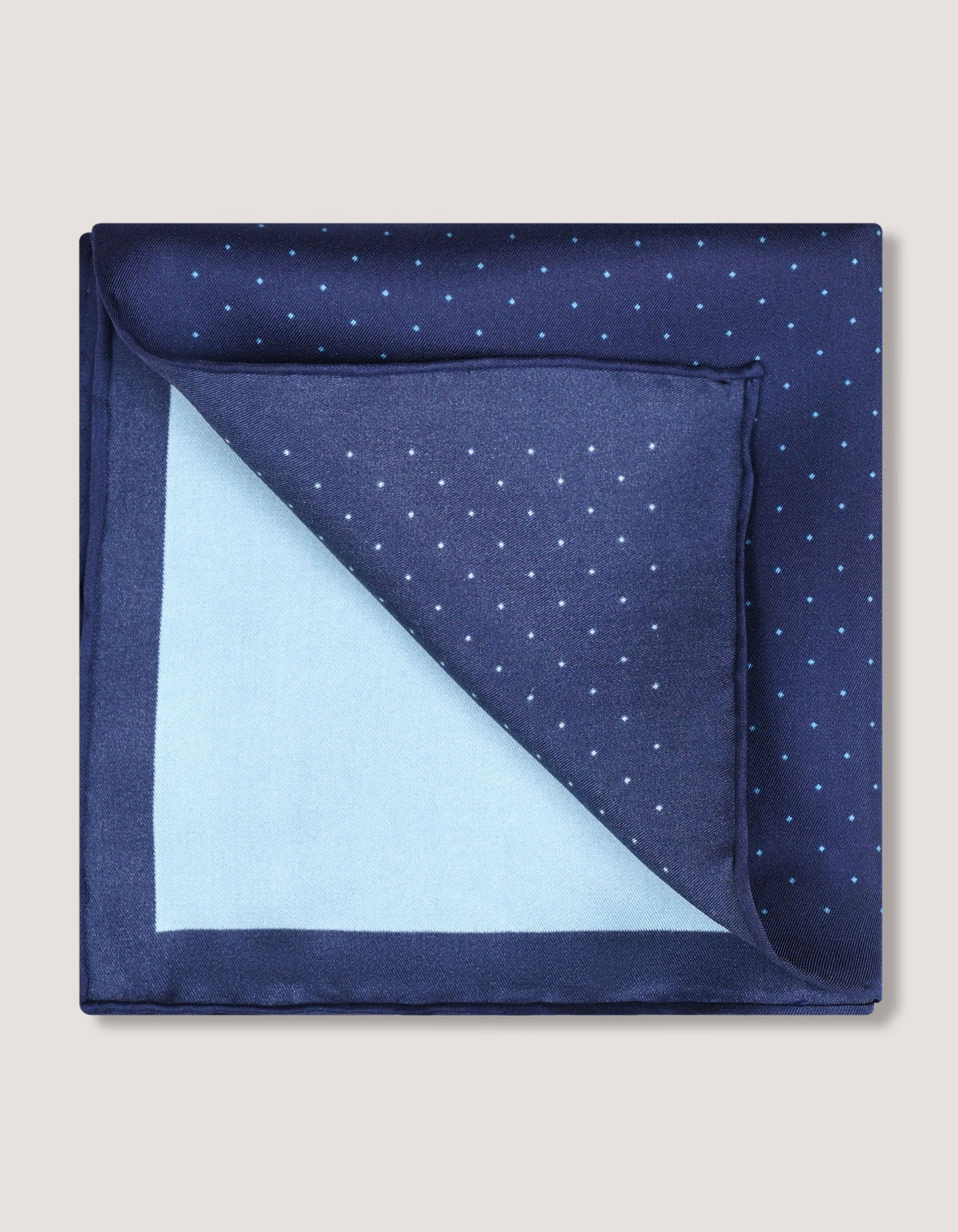 Navy Silk Pocket Square