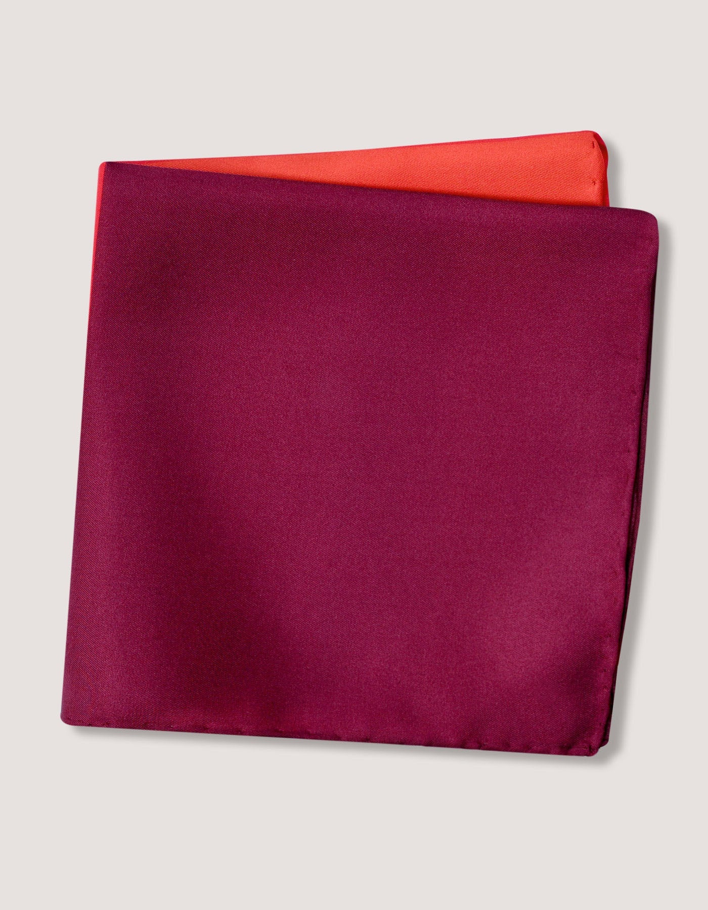 Multicolour Plain Silk Pocket Square
