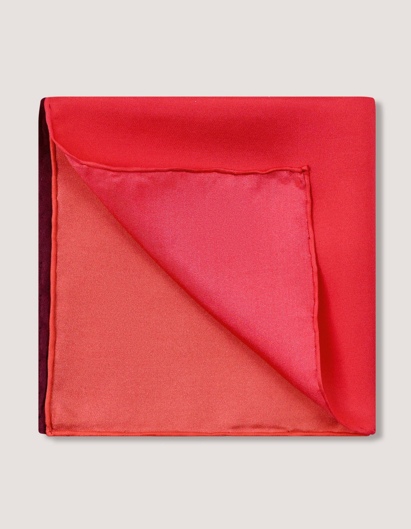 Multicolour Plain Silk Pocket Square