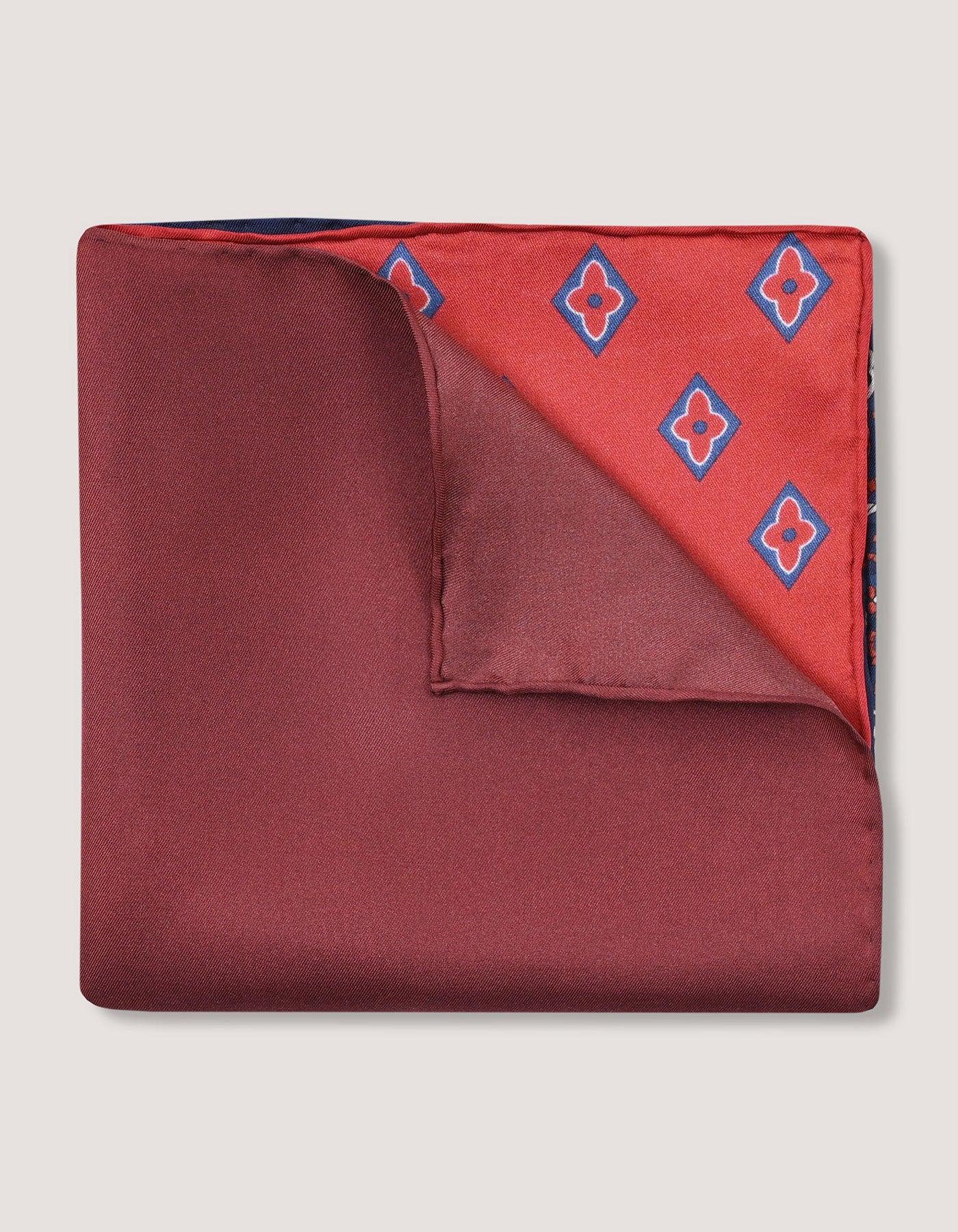 Multicolour Plain and Patterned Silk Pocket Square