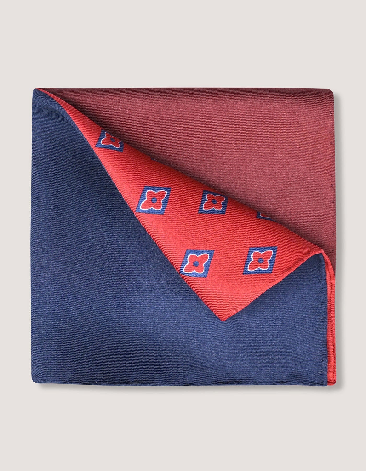 Multicolour Plain and Patterned Silk Pocket Square
