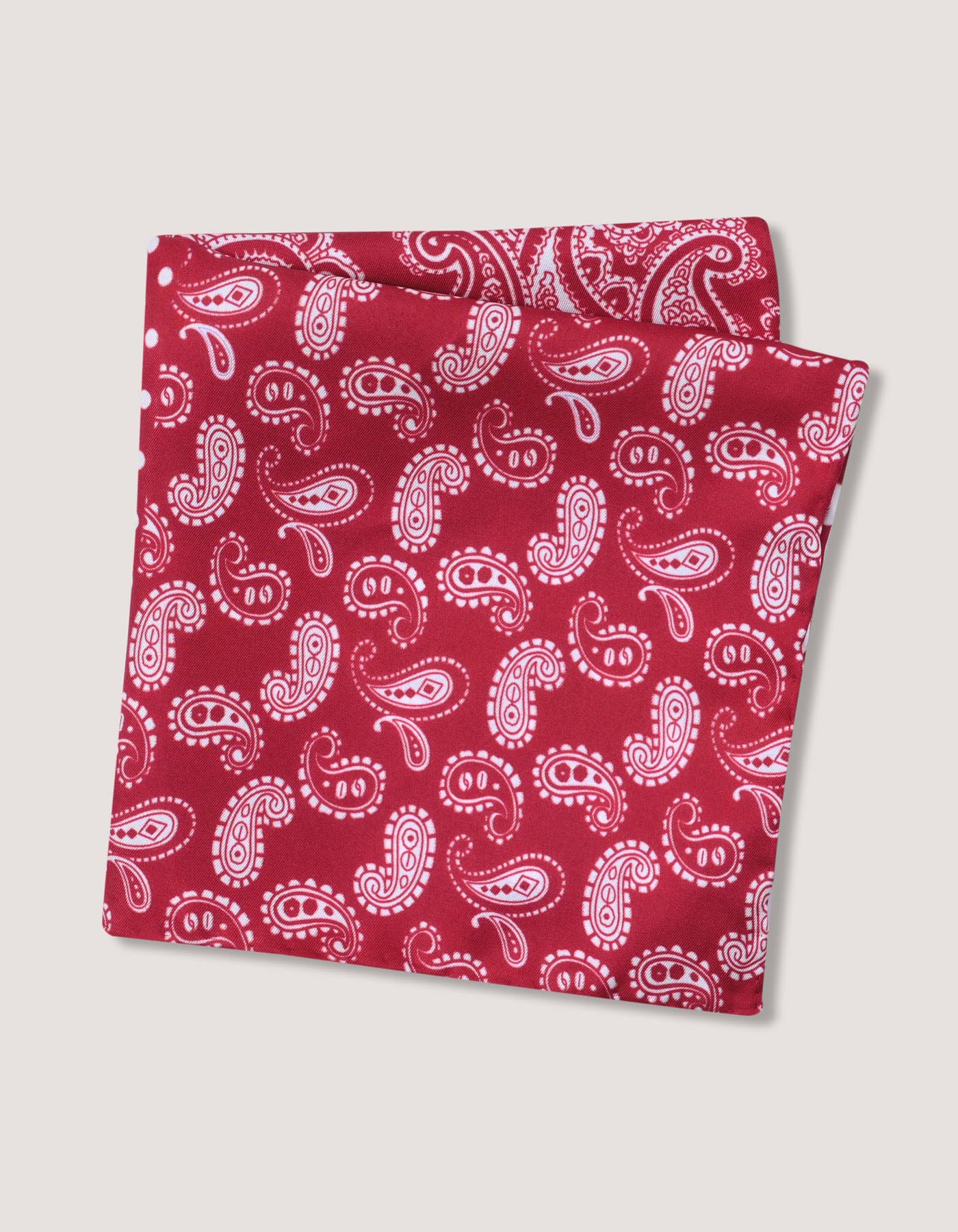 Maroon Pure Silk Pocket Square