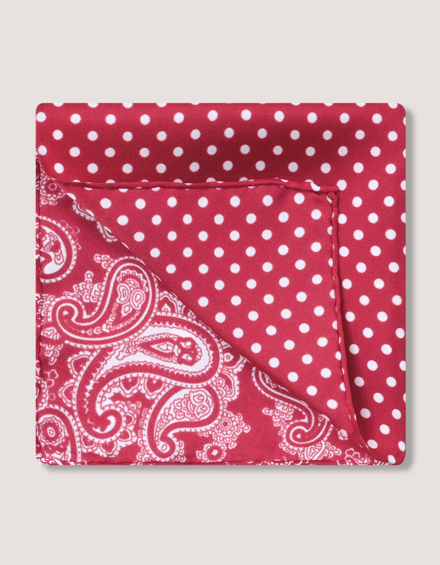 Maroon Pure Silk Pocket Square