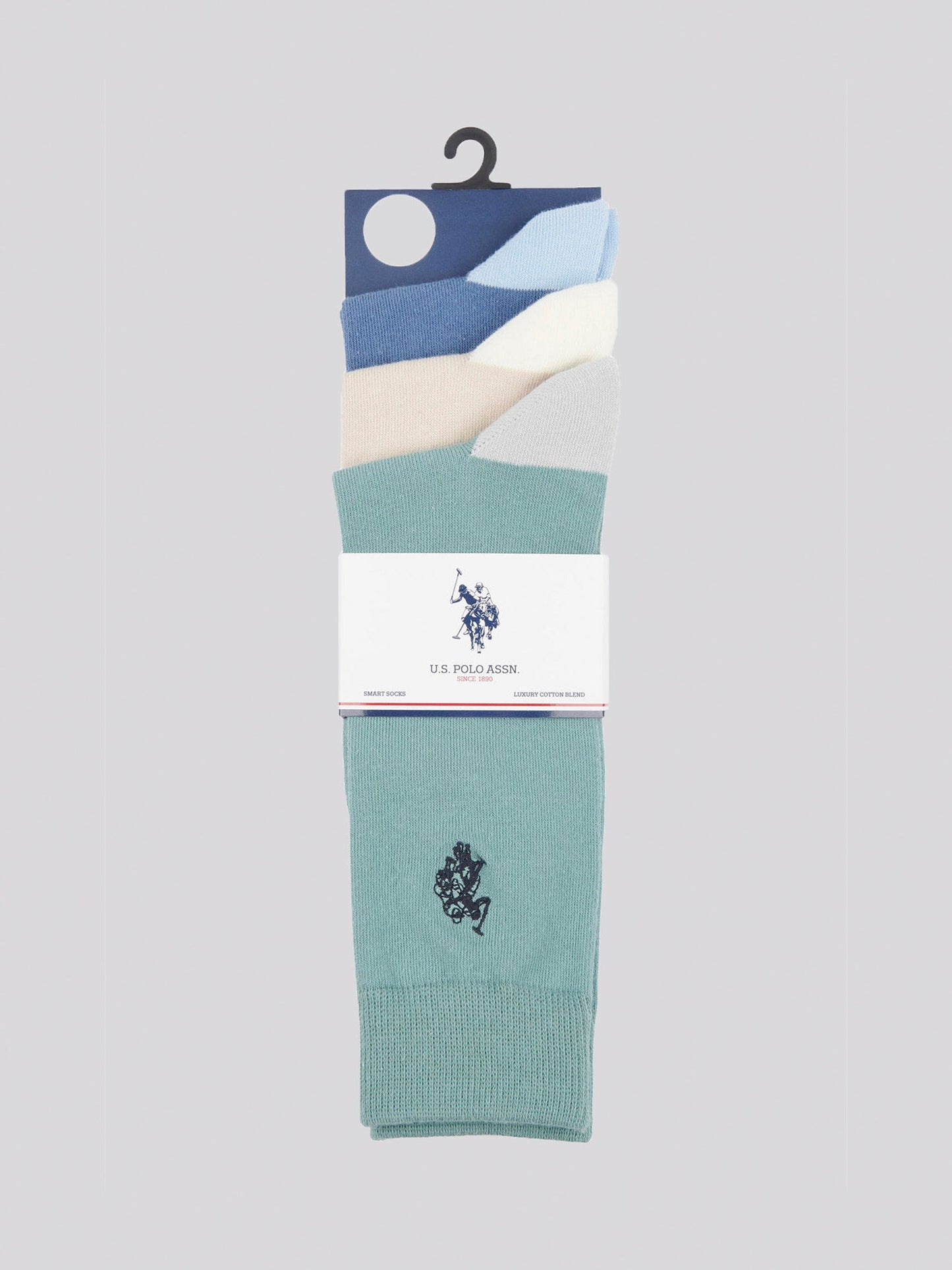 Mens Three Pack Smart Socks in French Oak