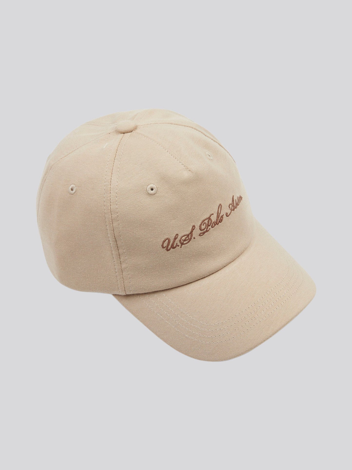 Mens Script Logo Jersey Cap in Doeskin