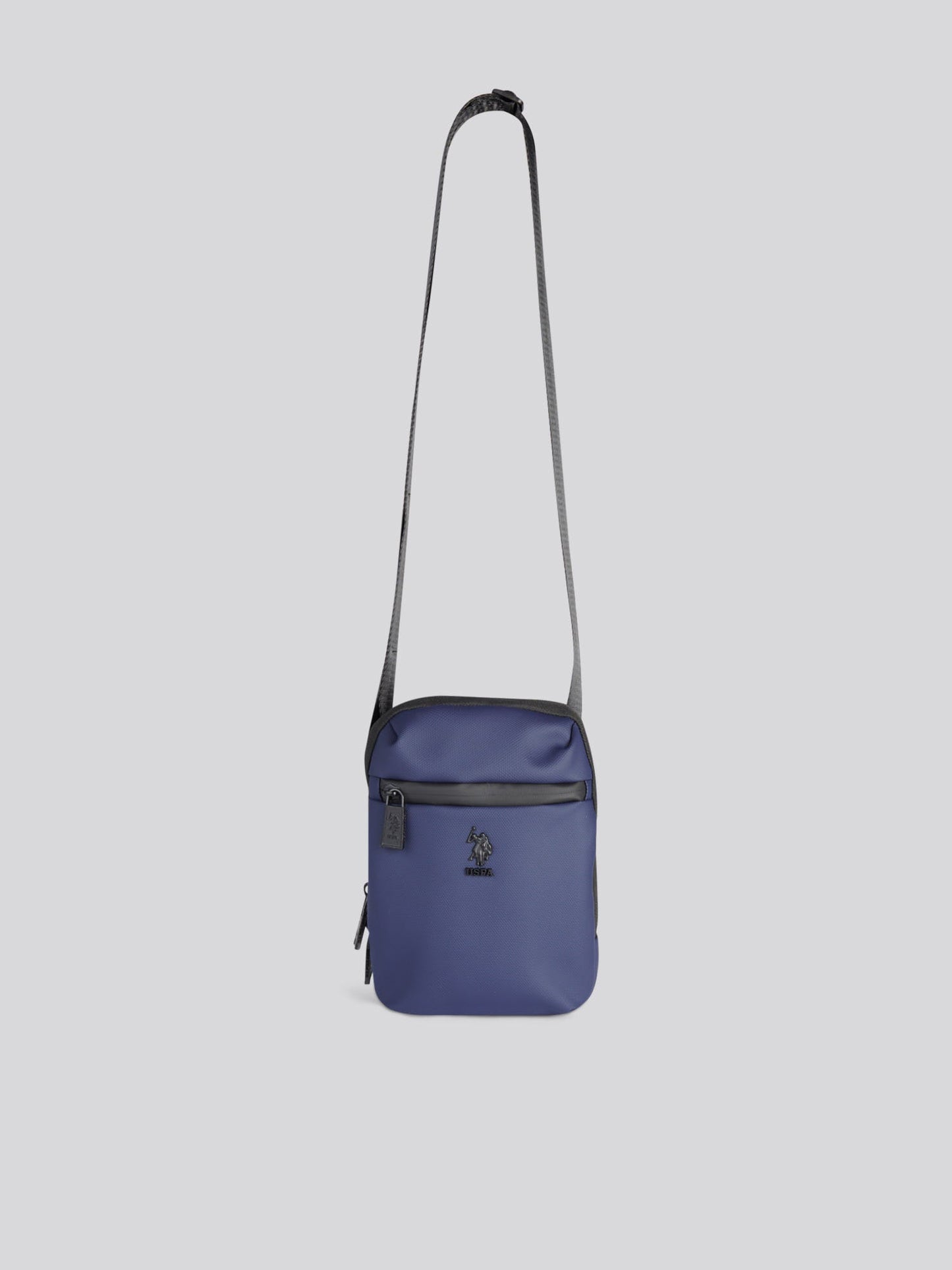 Mens Small Arrowhead Crossbody Bag in Navy