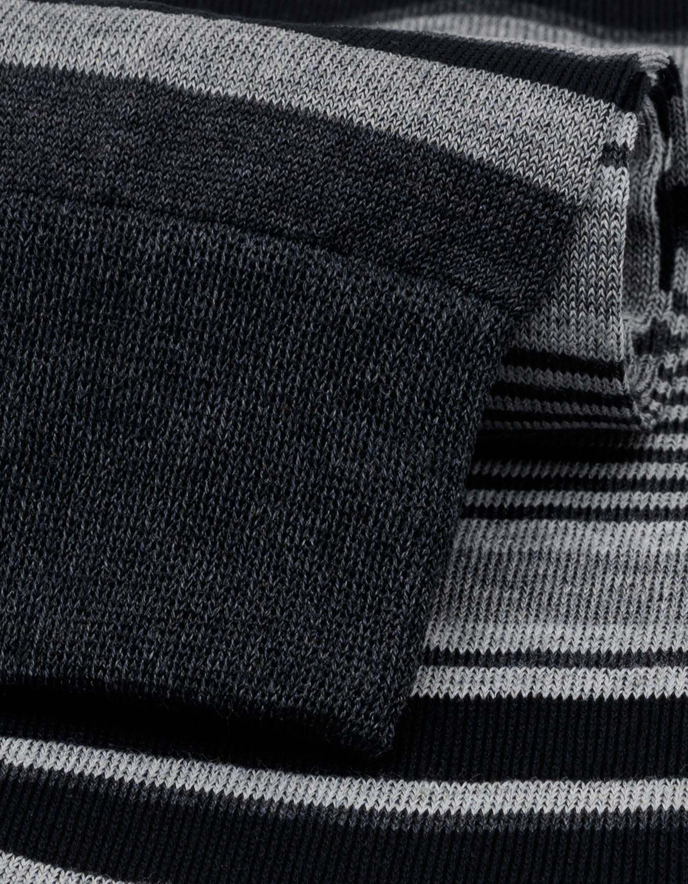 Grey and Black Multi Stripe Socks