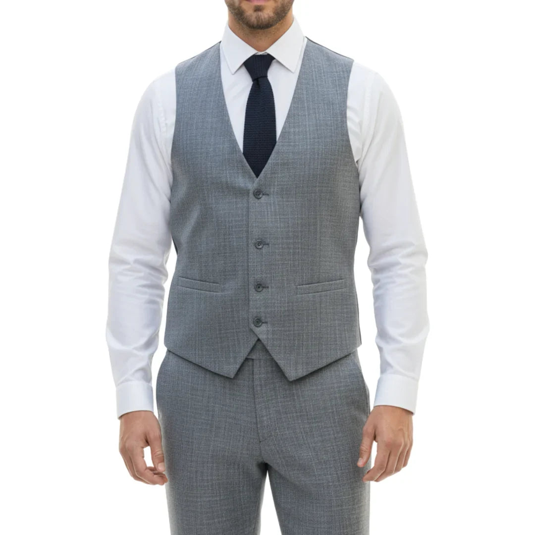 IM33 - Men's 3 Piece Blue Tailored Fit Suit