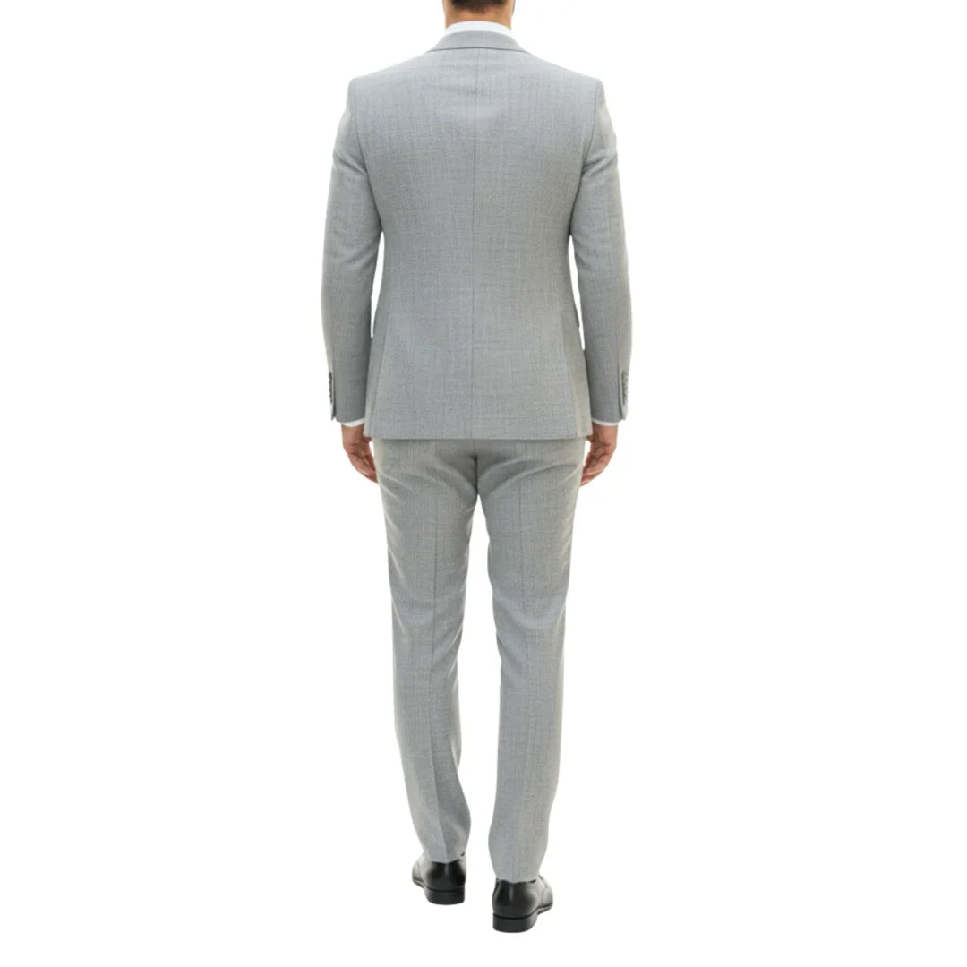 IM33 - Men's 3 Piece Grey Tailored Fit Suit
