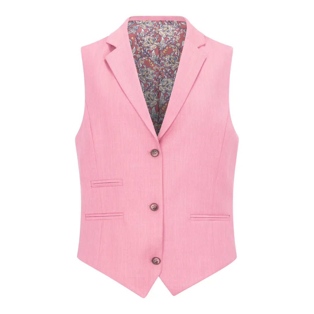 TP-16 - Women's 3 Piece Plain Pink Suit