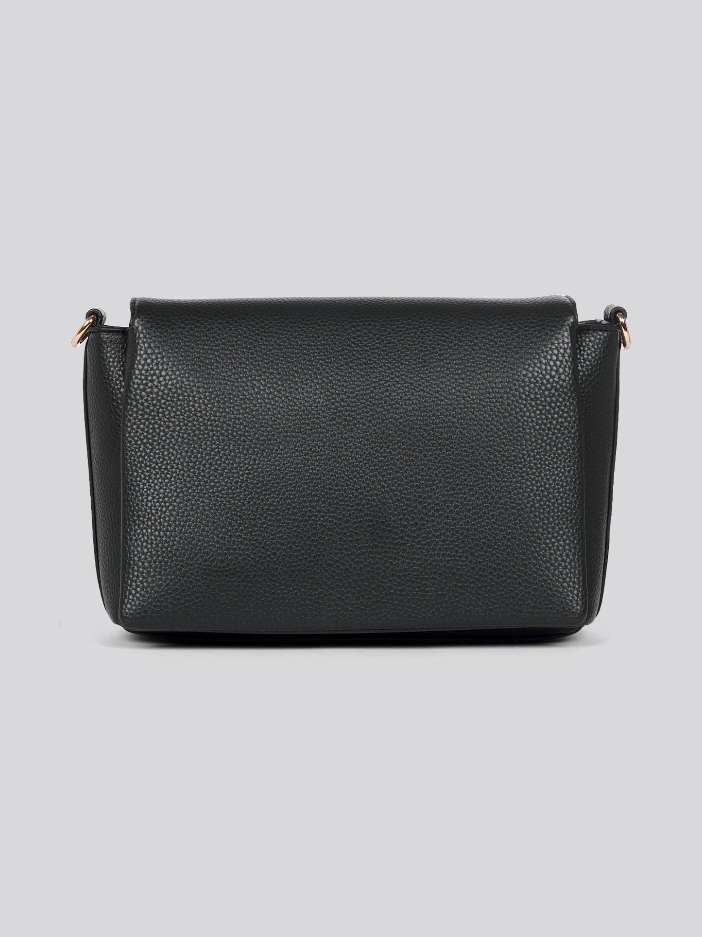 U.S. Polo Assn. Womens Stanford Flap Crossbody Bag in Black