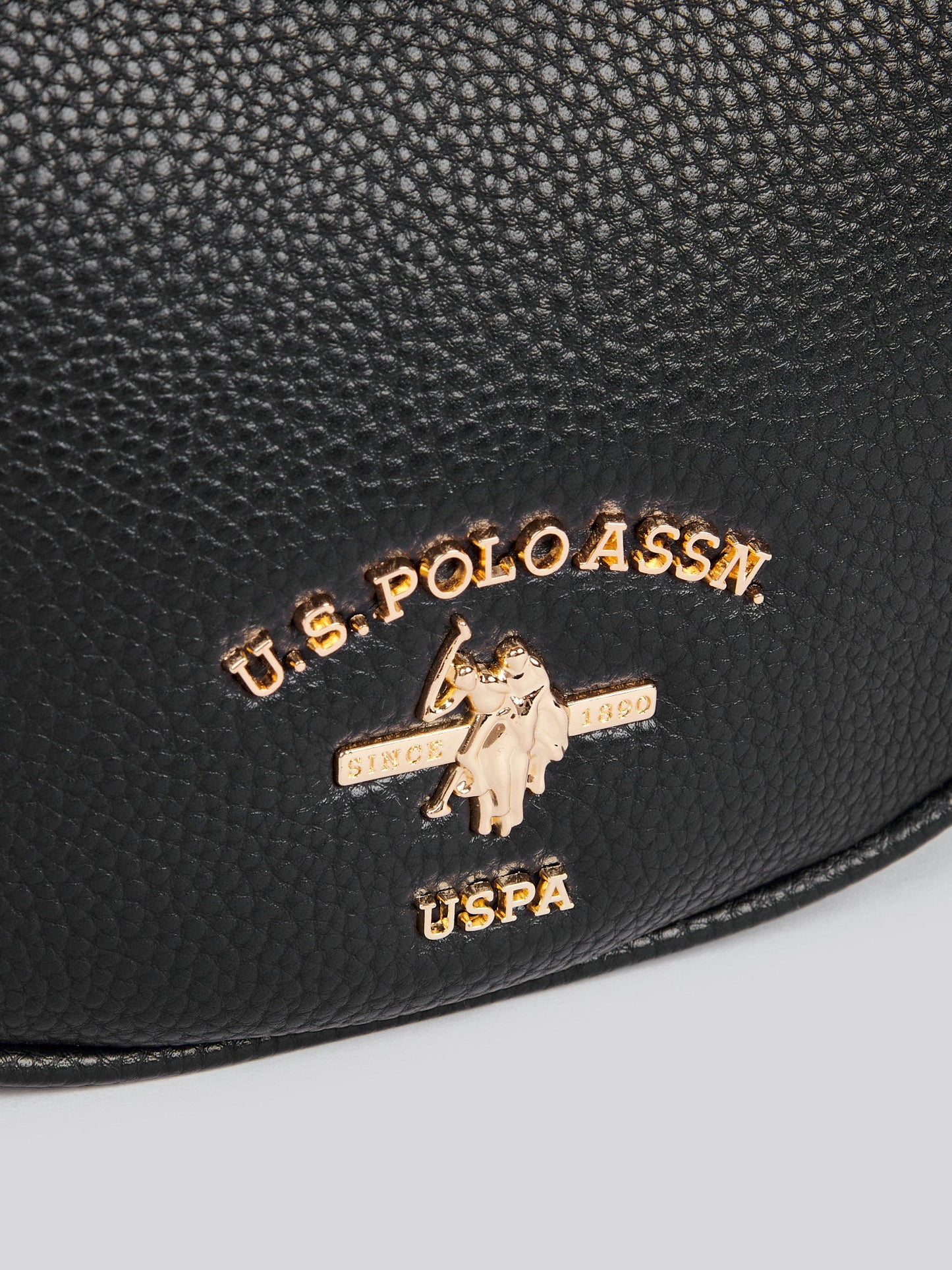 U.S. Polo Assn. Womens Stanford Small Hobo Bag in Black