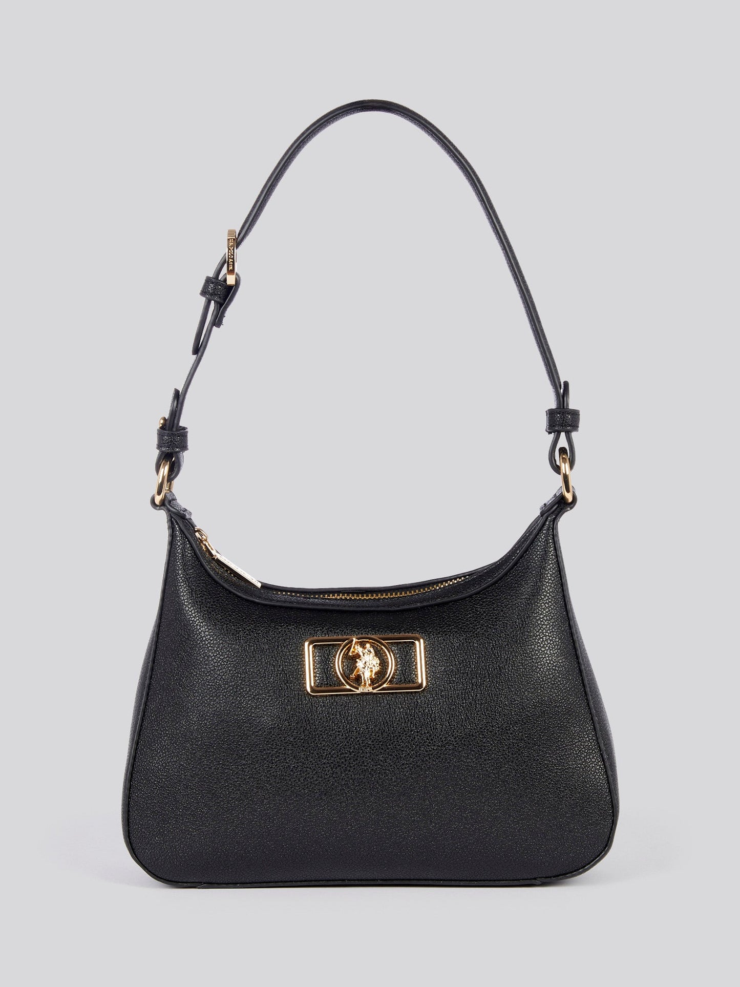 U.S. Polo Assn. Womens Jones Chic Hobo Bag in Black