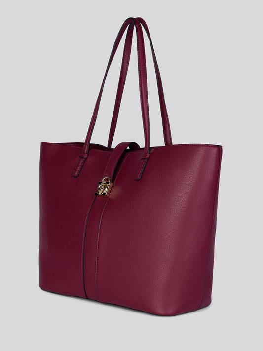 Womens Winterberry Shopping Bag in Burgundy