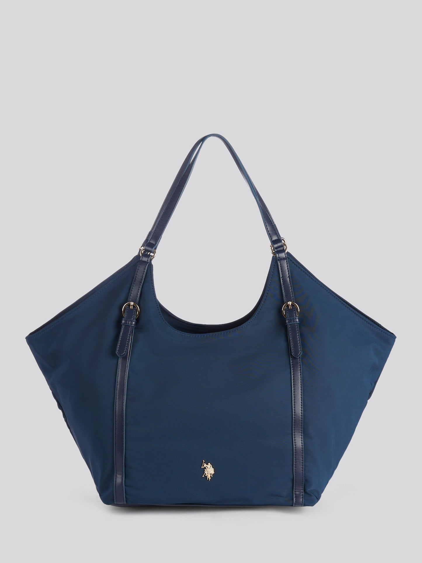 U.S. Polo Assn. Womens Houston Large Double Handle Bag Navy