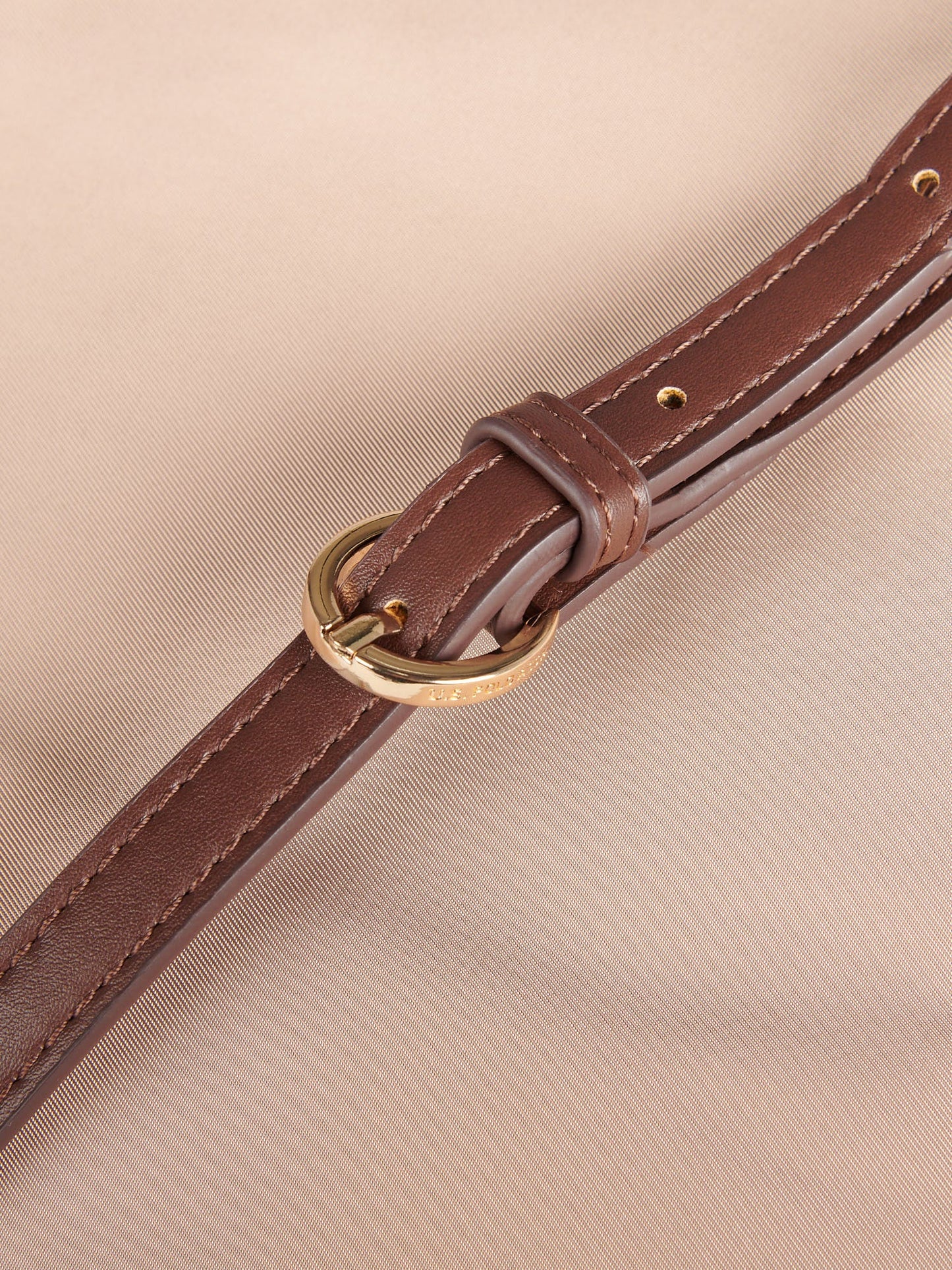 U.S. Polo Assn. Womens Houston Hobo Bag Warm Taupe