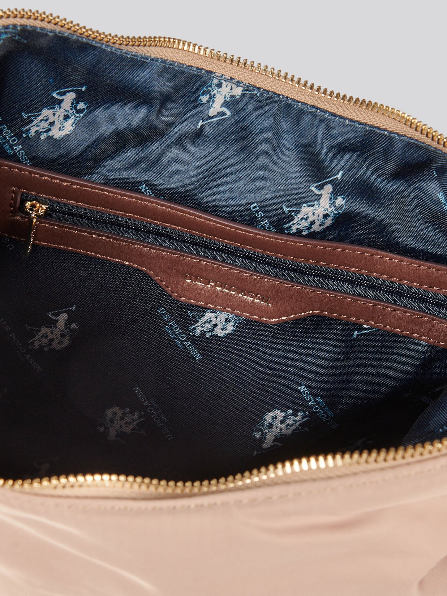 U.S. Polo Assn. Womens Houston Hobo Bag Warm Taupe