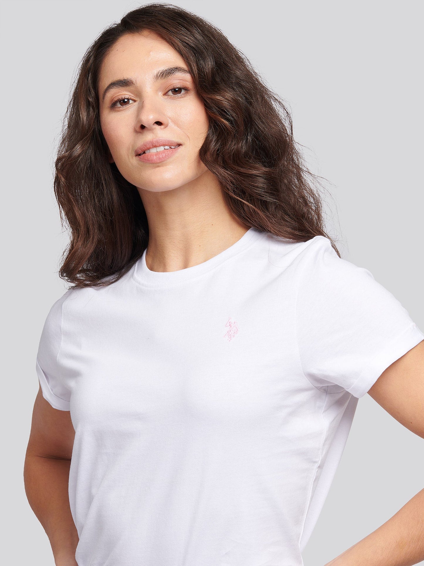 Womens Crew Neck T-Shirt Bright White