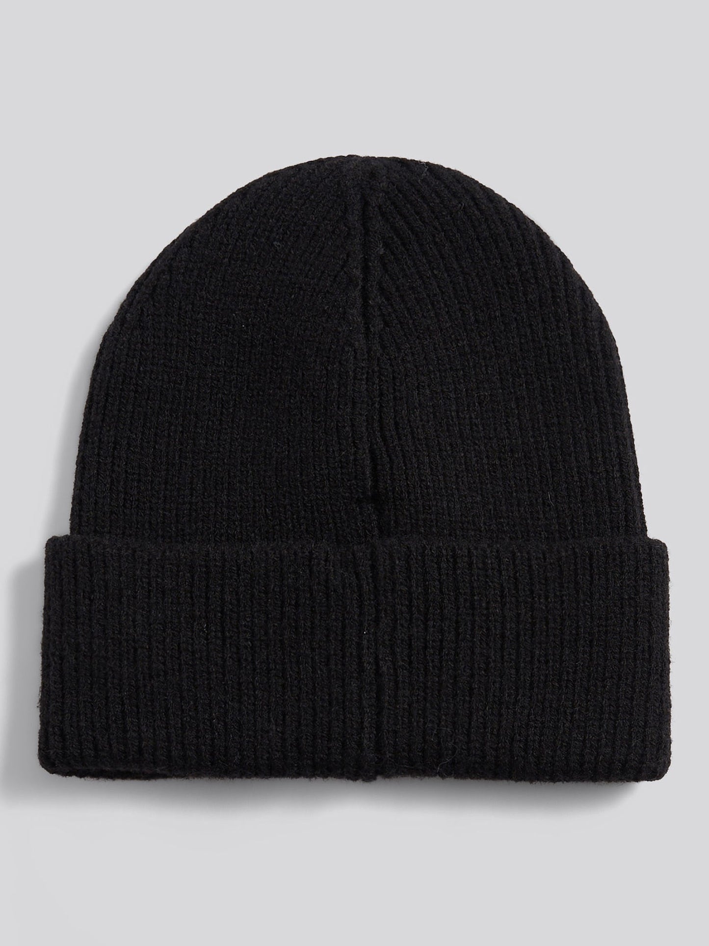 Womens Multicolour Double Horsemen Knit Beanie in Black