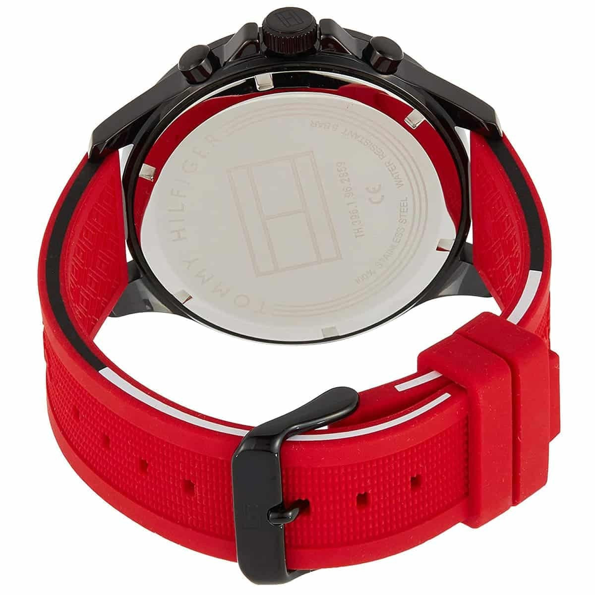Tommy Hilfiger 1791722 Bank Men's Red Silicone Watch