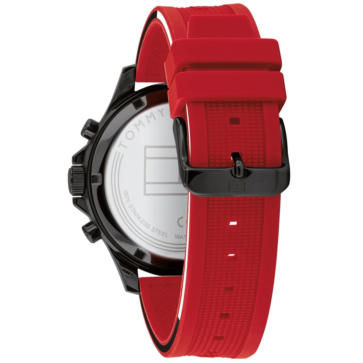 Tommy Hilfiger 1791722 Bank Men's Red Silicone Watch