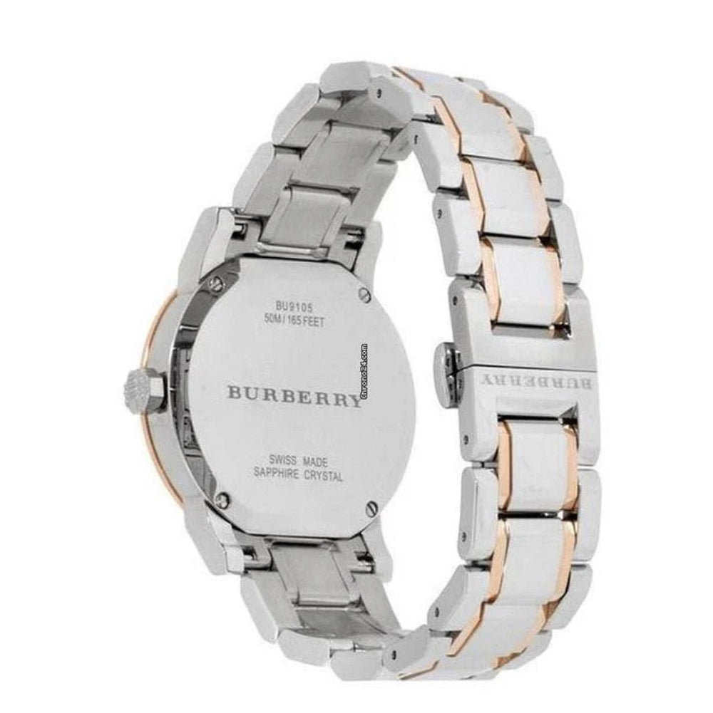 Burberry BU9105 The City Women's Silver & Rose Gold Watch