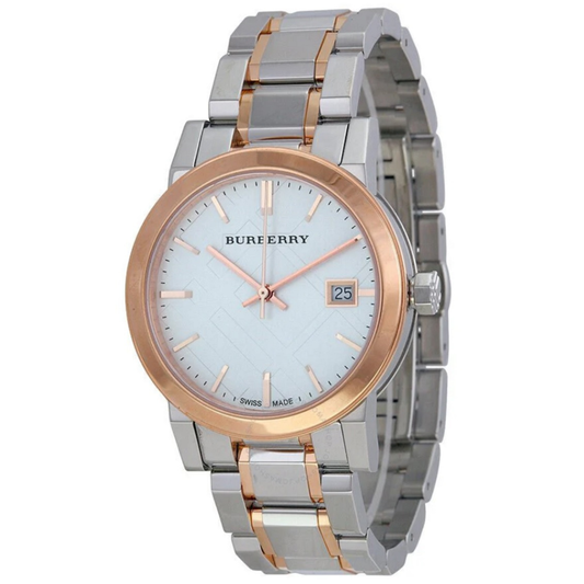 Burberry BU9105 The City Women's Silver & Rose Gold Watch
