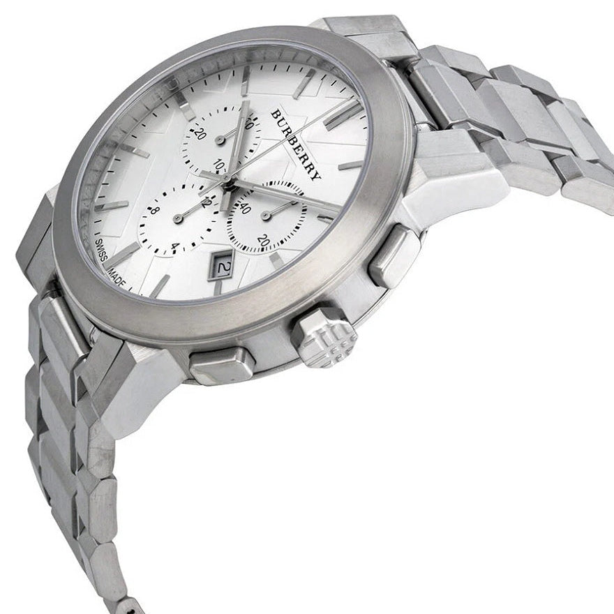 Burberry BU9350 The City Men's Silver Chronograph Watch