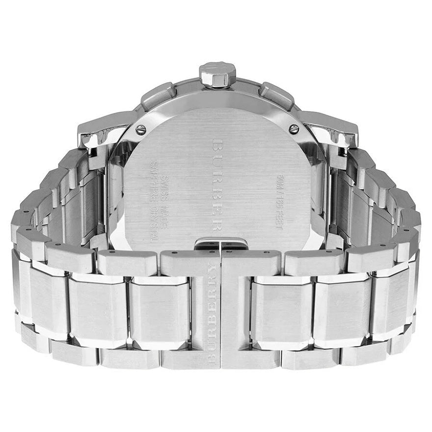 Burberry BU9351 The City Men's Silver & Black Chronograph Watch