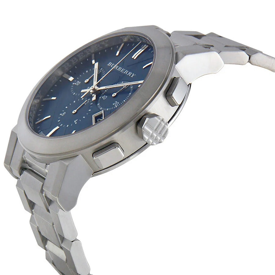 Burberry BU9363 The City Men's Silver & Blue Chronograph Watch