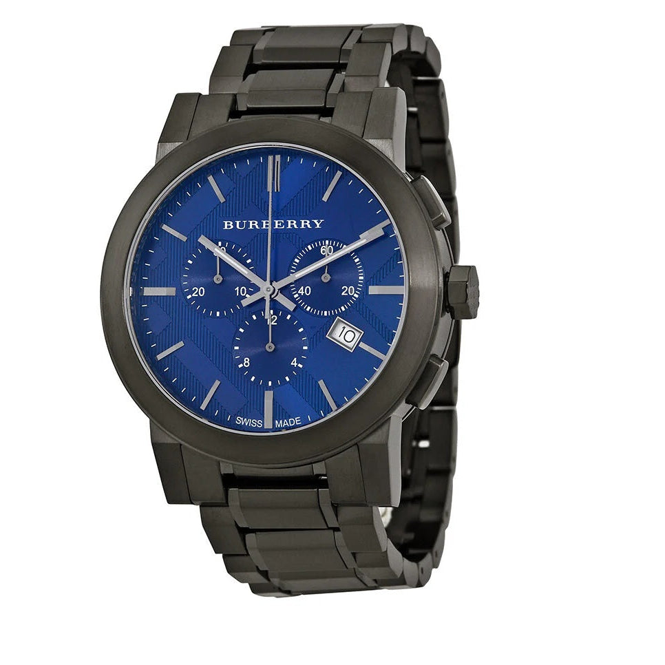 Burberry BU9365 The City Men's Gunmetal & Blue Watch