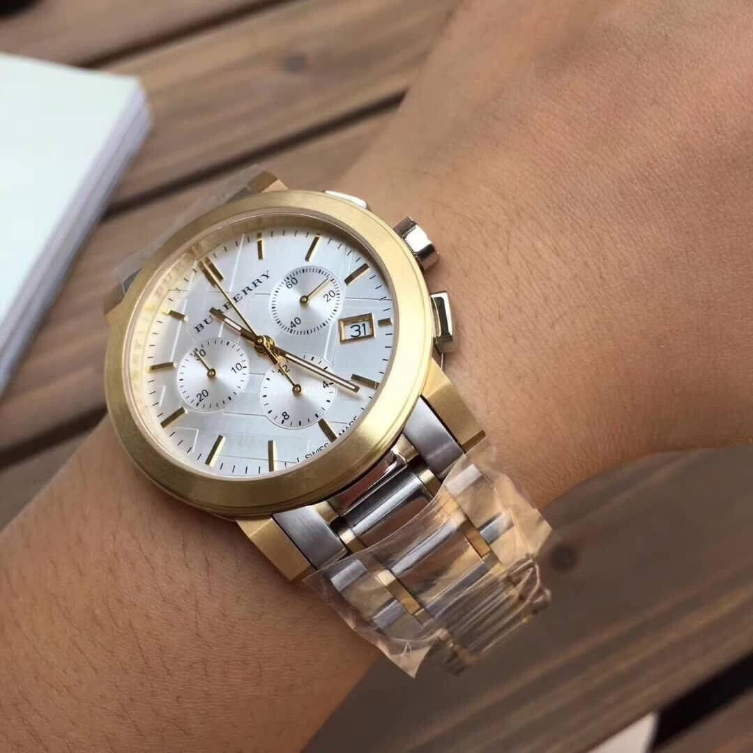 Burberry BU9751 The City Unisex Two-Tone Chronograph Watch