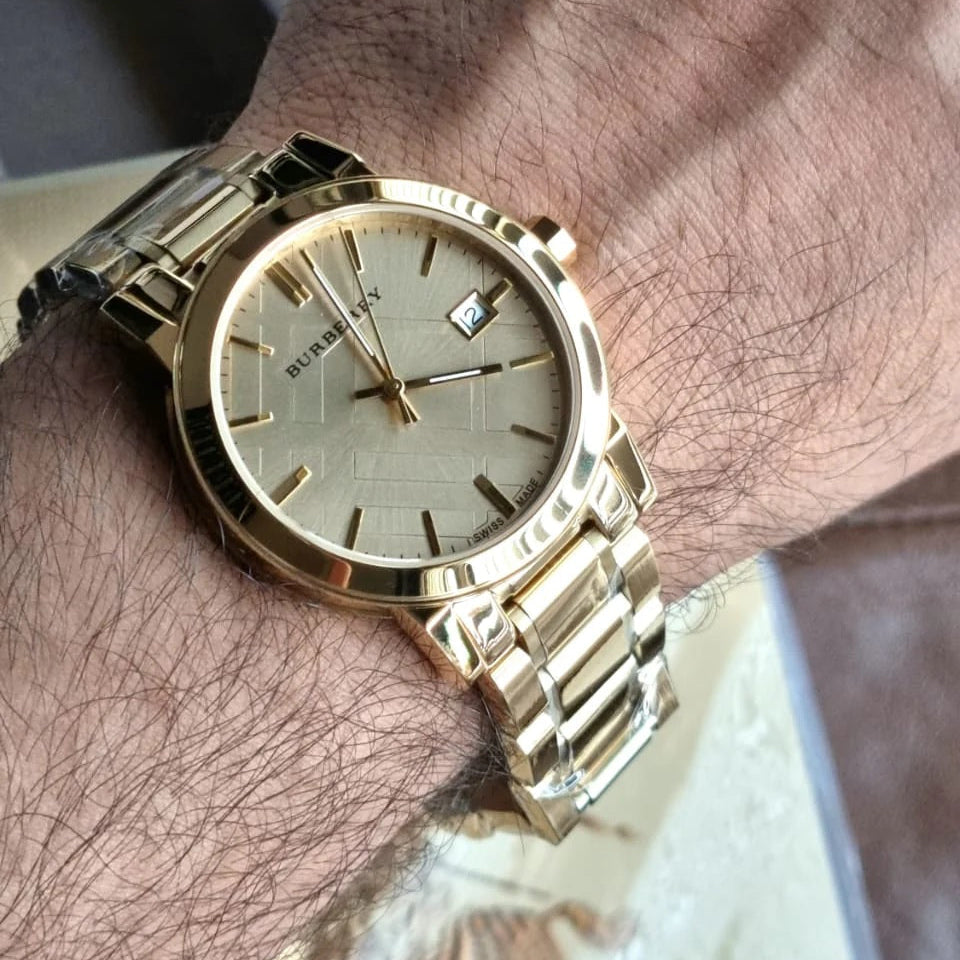 Burberry BU9033 The City Unisex Gold Watch