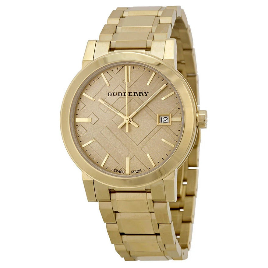 Burberry BU9033 The City Unisex Gold Watch